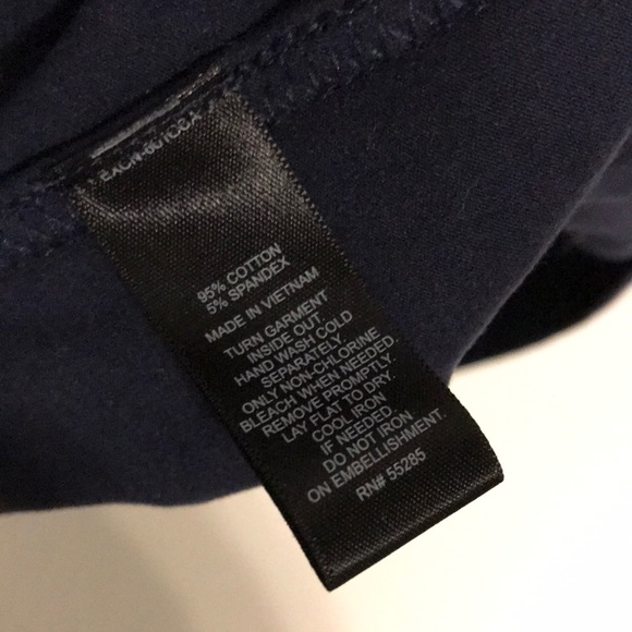 Express Large navy dress w/ embellished neckline - Picture 6 of 6